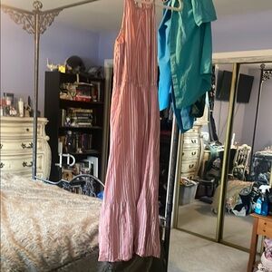 Old Navy Coral Striped Dress FINAL PRICE